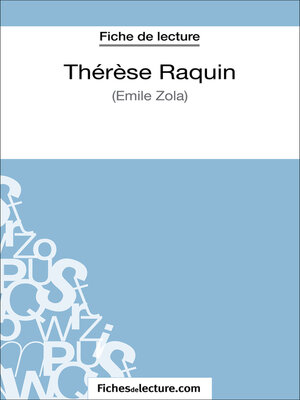 cover image of Thérèse Raquin de Zola (Fiche de lecture)